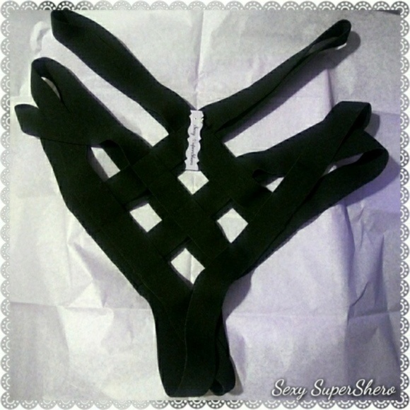 🔄Bandage Strappy Open Cr🖤tch Lingerie Panty - Picture 5 of 8